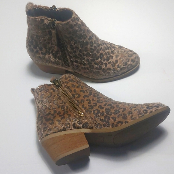 Very G Taupe Devine Leopard Print Bootie Size 8.5M - Picture 7 of 15